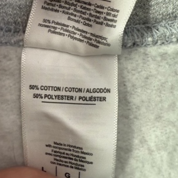 Gildan Heavy Drawstring Gray Hoodie with Palm Beach Logo Men's L - Picture 9 of 9